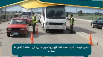 عاجل اليوم.. ضبط مخالفات تزوير وتهريب كبيرة في المنافذ خلال 24 ساعة